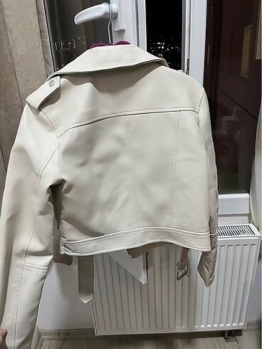 Stradivarius Stradivarius suni deri biker ceket