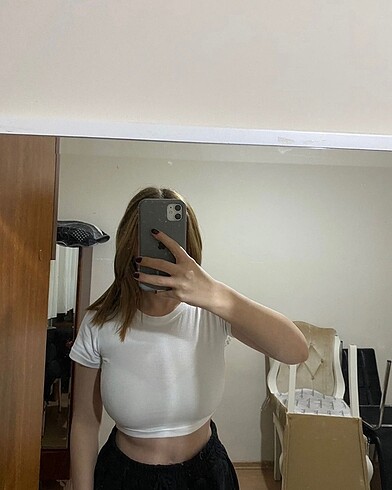 zara kısa kol crop