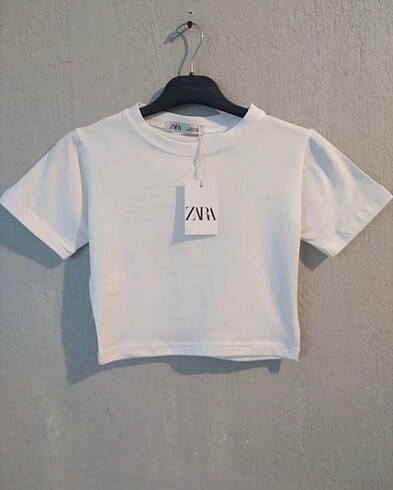 xl Beden beyaz Renk zara kısa kol crop