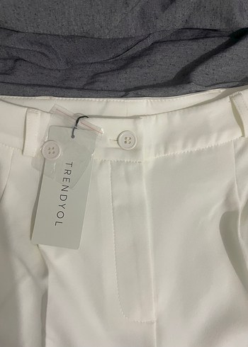 Trendyol & Milla Bej Kadın Midi Kumaş Pantolon