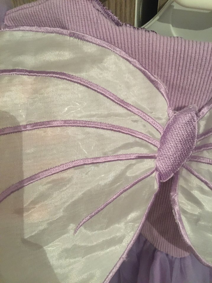 Kız Çocuk Lila Fırfırlı Pamuk Elbise - Görsel 5