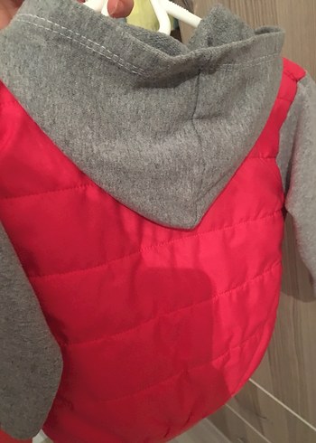 Kız Çocuk Gri pembe mont - Görsel 5