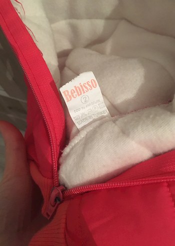 Kız Çocuk Gri pembe mont - Görsel 3