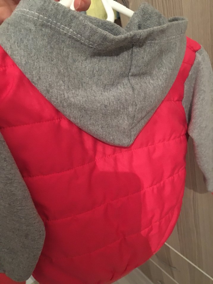 Kız Çocuk Gri pembe mont - Görsel 5