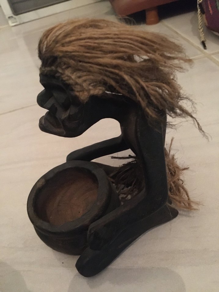 Kahverengi Ahşap El Yapımı Figürin - Görsel 3