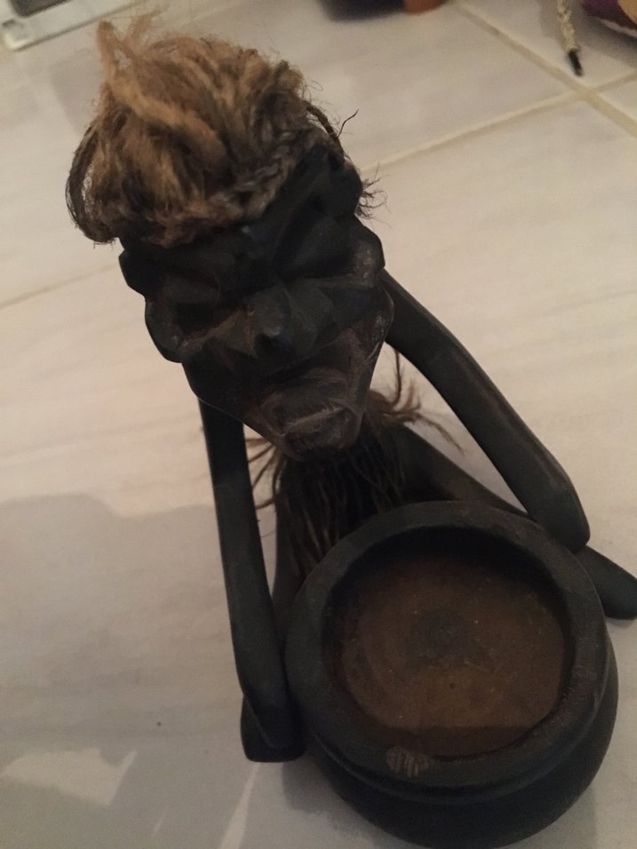 Kahverengi Ahşap El Yapımı Figürin - Görsel 4