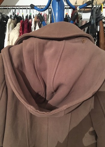 Kahverengi Uzun Kadın Kaban - Görsel 6