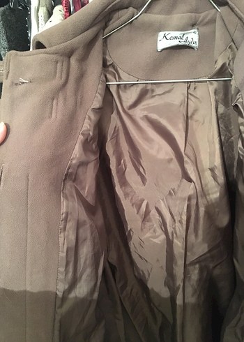 Kahverengi Uzun Kadın Kaban - Görsel 5