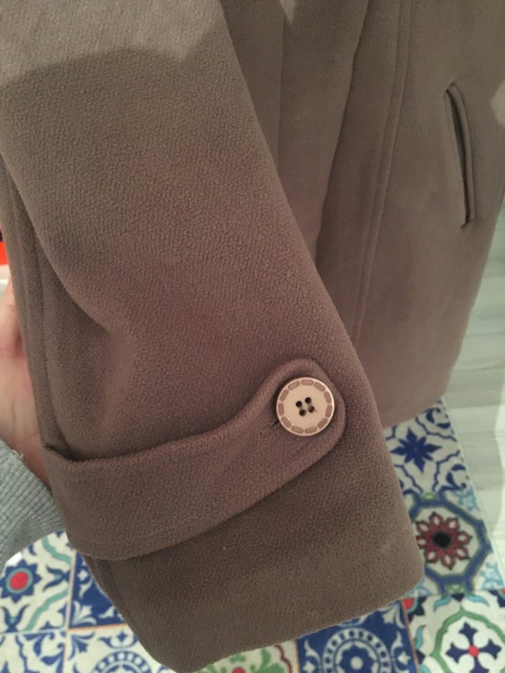 Kahverengi Uzun Kadın Kaban - Görsel 4