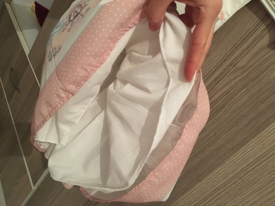 Beyaz Kız Çocuk Baskılı Pamuklu Elbise - Görsel 3