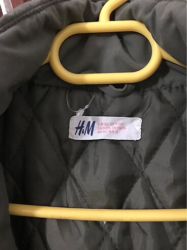 11-12 Yaş Beden H&M Kız Çocuk Mont