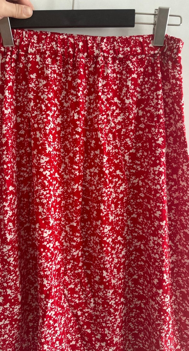 Kırmızı Drapeli Uzun fermuarlı yırtmaçlı - Görsel 3