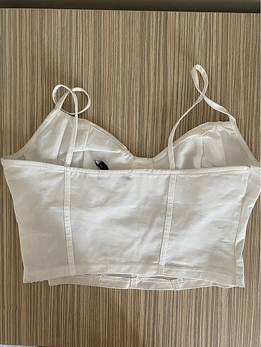 Bershka Bershka beyaz korse crop top