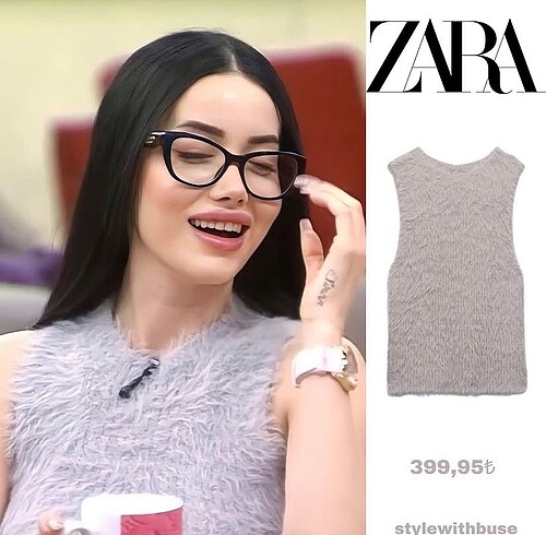Zara Tüylü Bluz