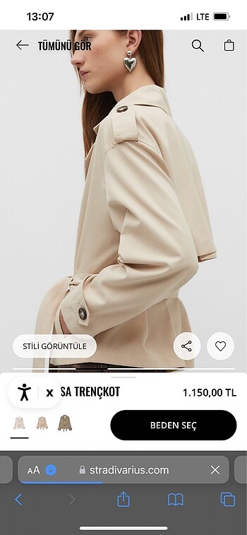 Stradivarius Stradivarius trençkot