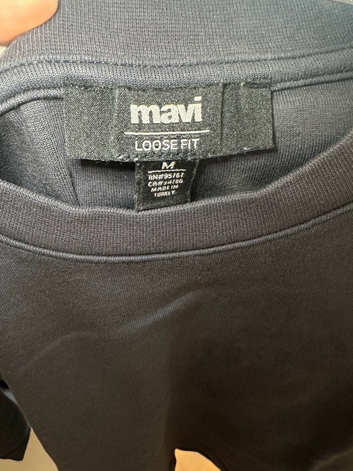 Mavi füme Basic Tişört — görsel 3/3
