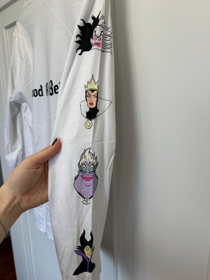 Disney Villains Beyaz Uzun Kollu Tişört — görsel 6/7