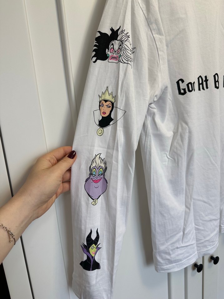 Disney Villains Beyaz Uzun Kollu Tişört — görsel 5/7
