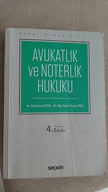 AVUKATLIK VE NOTERLİK HUKUKU