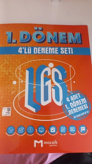 8 sınıf tüm dersler 1 dönem 4 lü mozaik denemesi
