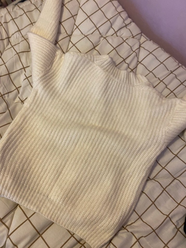 Gri V Yaka Örgü Kadın Hırka - Görsel 2