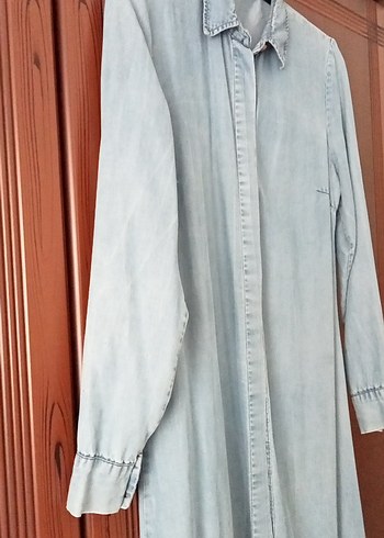 LC Waikiki İnce kot Uzun Denim Kadın Elbise yada pardüse cepsiz.38 beden