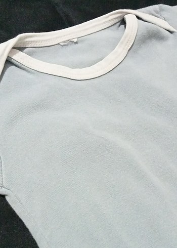 Gri Kısa Kollu Bebek erkek Body - Görsel 2