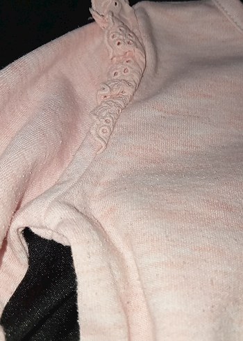 Pembe Bebek Kız Uzun Kollu Fırfırlı Takım - Görsel 3