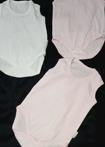 Kolsuz Bebek Body, Beyaz ve Pastel Tonlar - Görsel 2