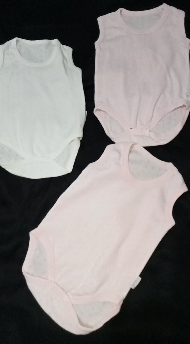 Kolsuz Bebek Body, Beyaz ve Pastel Tonlar - Görsel 2