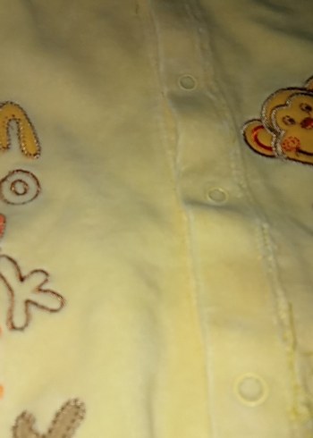 Nakışlı Beyaz Erkek Bebek Takımı - Görsel 3