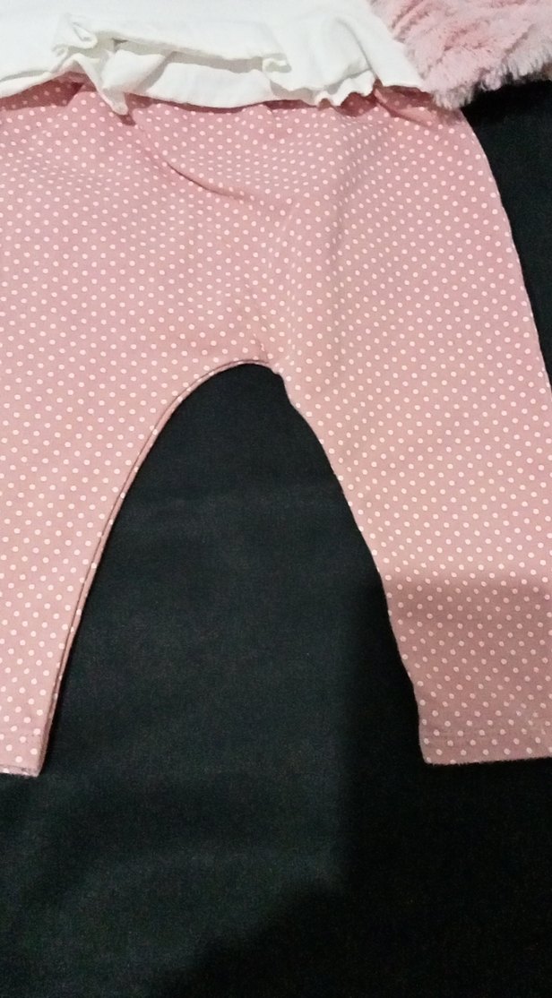 Kız Bebek Pembe Kürklü Uzun Kollu Takım - Görsel 4