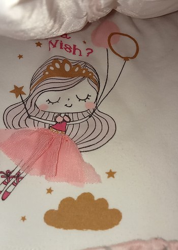 Kız Bebek Pembe Kürklü Yelekli Takım - Görsel 4