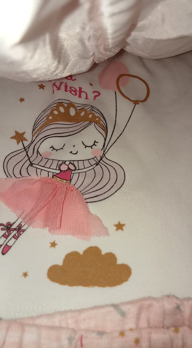 Kız Bebek Pembe Kürklü Yelekli Takım - Görsel 4