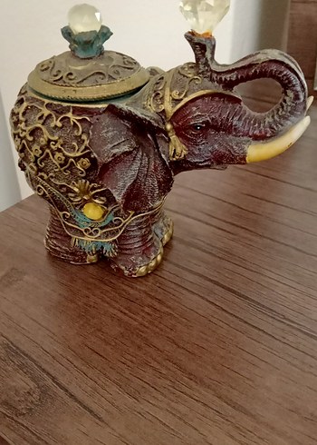 Madame Coco Dekoratif Camel Renk Fil Biblo