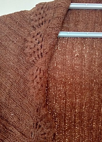 Kahverengi Örgü Bolero - Görsel 2