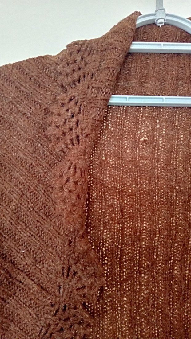 Kahverengi Örgü Bolero - Görsel 2