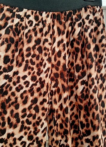 42 Beden camel Renk Leopar pantolon