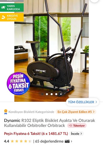 Dynamic Eliptik Bisiklet