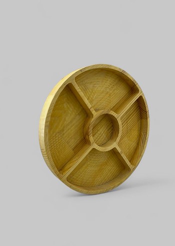 Ahşap sunum tabağı - Görsel 3