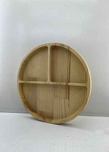 Bej Ahşap Çocuk tabağı - Görsel 2