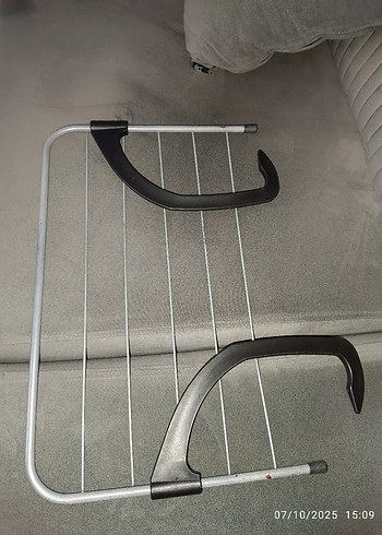  Beden Renk Gri Balkon Askısı. Petek üstü çamaşır kurutmalık