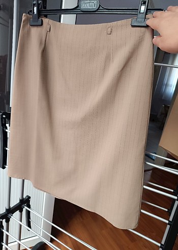 Bej Midi Etek - Görsel 4