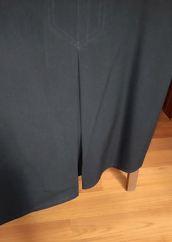 siyah Midi  Piliseli Etek - Görsel 5