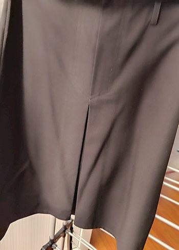 siyah Midi  Piliseli Etek - Görsel 9