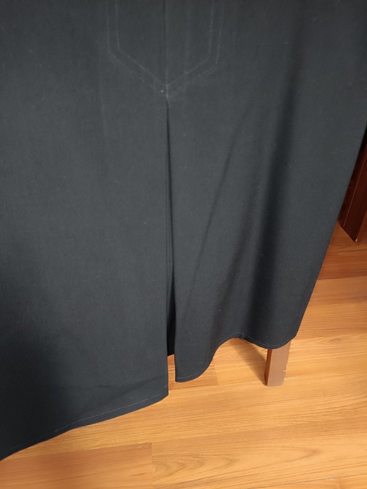 siyah Midi  Piliseli Etek - Görsel 5