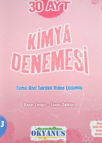 Okyanus 30 AYT Kimya Denemesi
