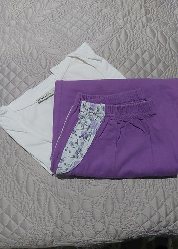 Kadın Mor Pamuklu pijama takımı - Görsel 3