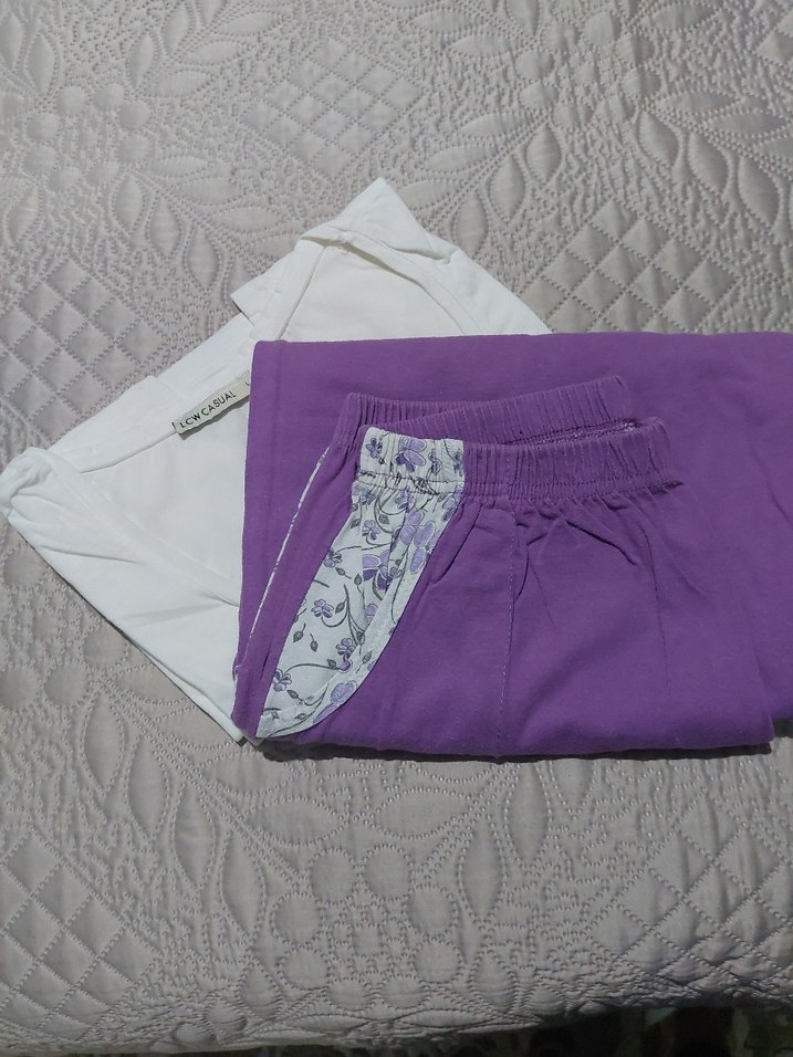 Kadın Mor Pamuklu pijama takımı - Görsel 3