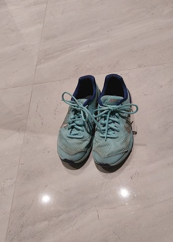 su yeşili ya da pastel mavi Bağcıklı Spor Kadın Sneaker - Görsel 4